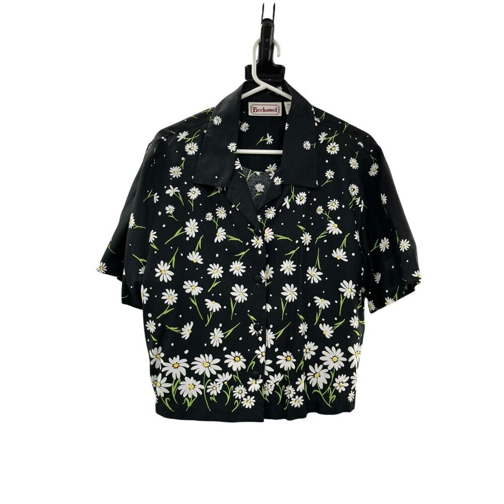 Vintage Bechamel Daisy Blouse Womens L Used Daisy Summer Spring
